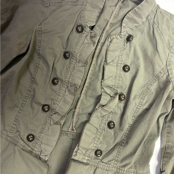 304. Maurices Green Khaki Utility Jacket - Picture 3 of 6